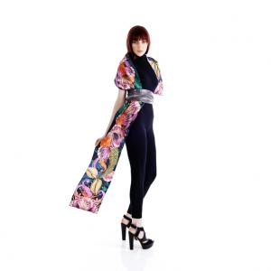 skninny mermaid silk scarf skinny model