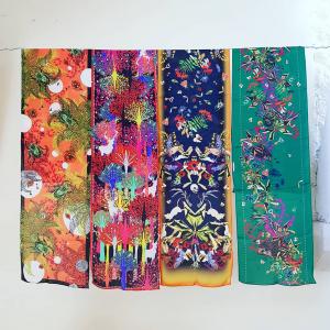 Skinny silk scarf collection